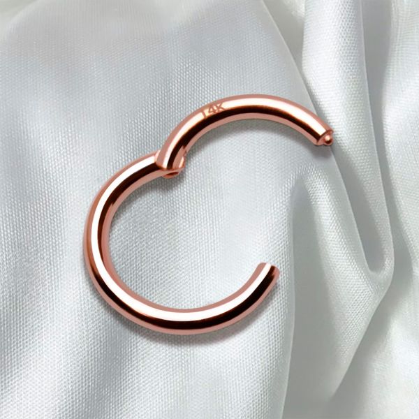 14Kt. Rose Gold Seamless Clicker Ring