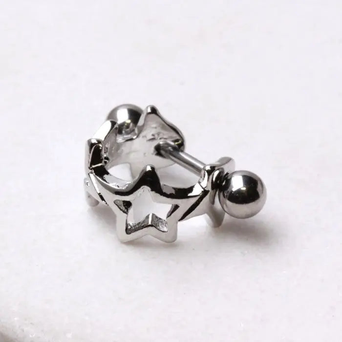 Surgical Steel Star Cartilage Cuff Cartilage Piercing